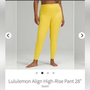 Lululemon Align 28” legging. EUC. Size 10